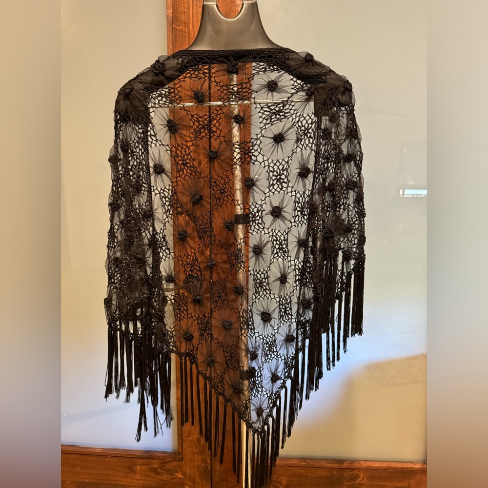 Beautiful Fancy black color shawl Scarf Wrap
